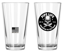 Load image into Gallery viewer, OG Skull / American Flag Pint Glass