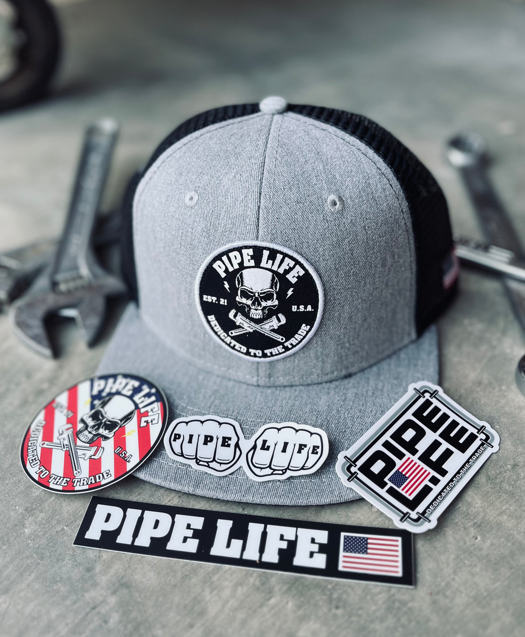 The Super Deal - Original Trucker Hat & 4 Sticker Combo Pack