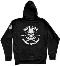 Load image into Gallery viewer, PipeLIfeUSA OG Skull Logo Pull Over Hoodie
