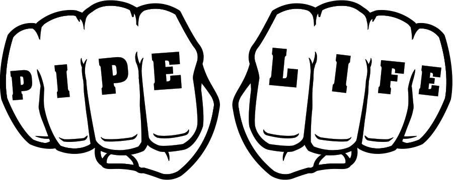 2.75” Vinyl Cut Knuckle Tat Hard Hat Sticker