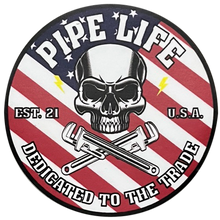 Load image into Gallery viewer, 3” Cut Vinyl USA OG Skull Logo Gangbox Decal
