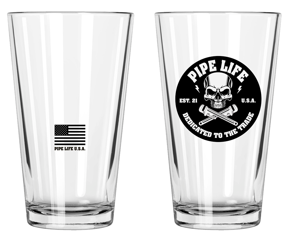 OG Skull / American Flag Pint Glass