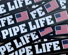 Load image into Gallery viewer, PipeLife USA Black Flag Window Sticker
