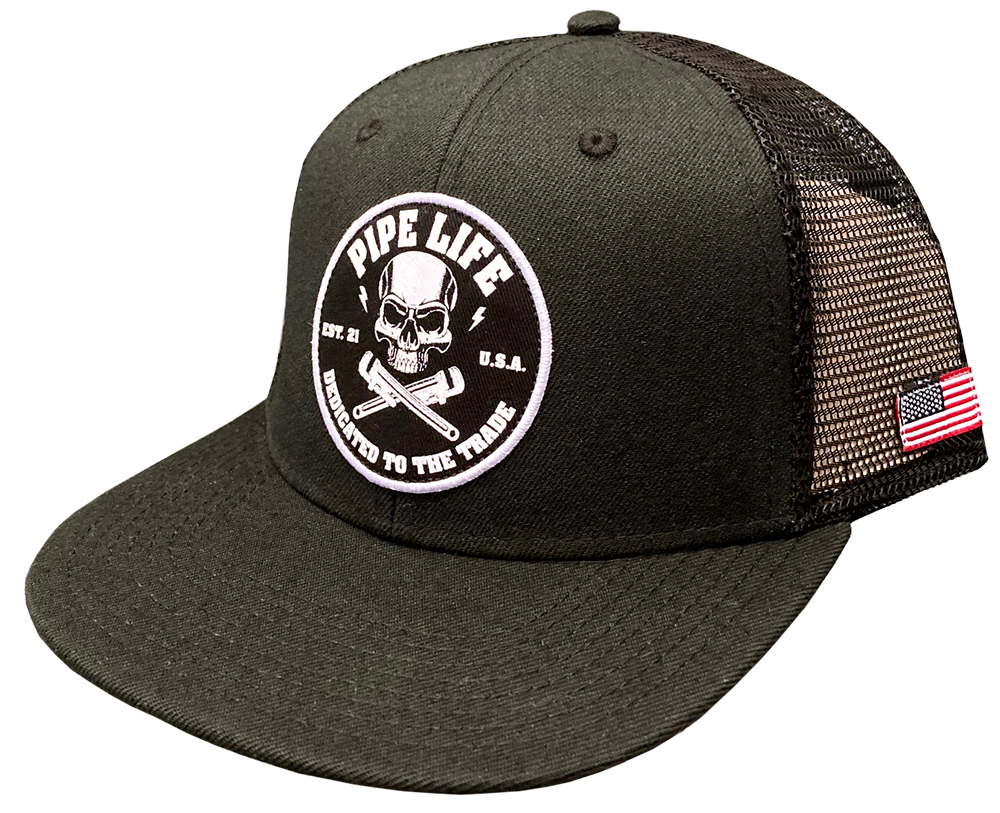 OG Skull Flatbill Mesh Trucker Hat