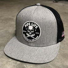 Load image into Gallery viewer, Heather Grey OG Skull SnapBack
