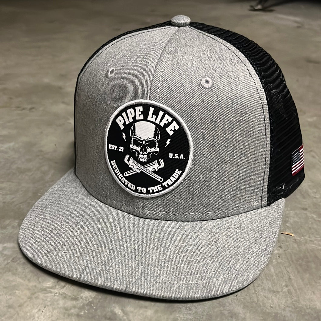 Heather Grey OG Skull SnapBack